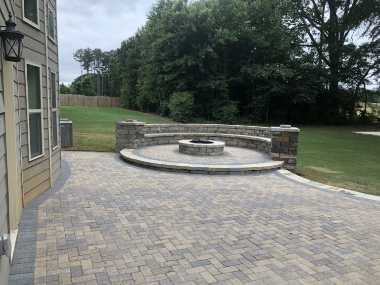 Paver patio and walkway by Stone Edge Landscapes, North West Georgia