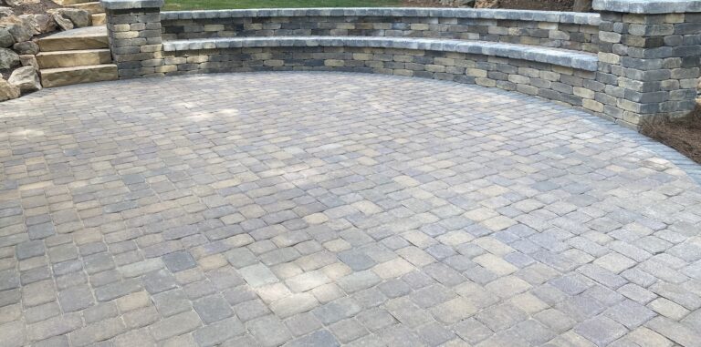 Paver patio and walkway by Stone Edge Landscapes, North West Georgia