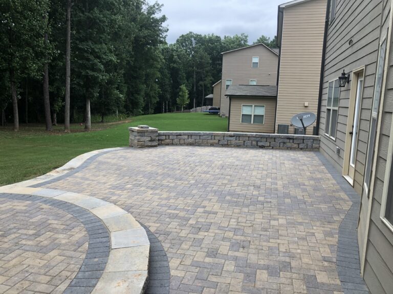 Paver patio and walkway by Stone Edge Landscapes, North West Georgia