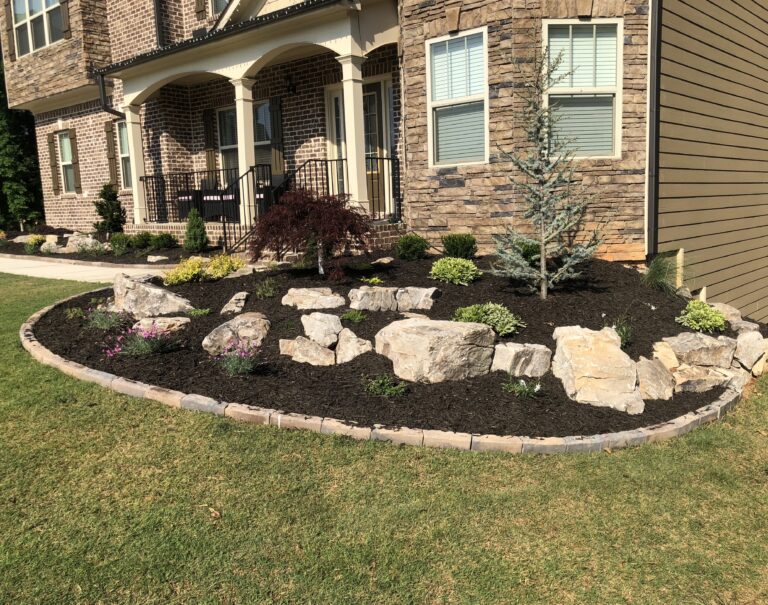 Landscape plantings by Stone Edge Landscapes, North West Georgia