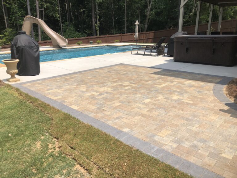 Paver patio and walkway by Stone Edge Landscapes, North West Georgia