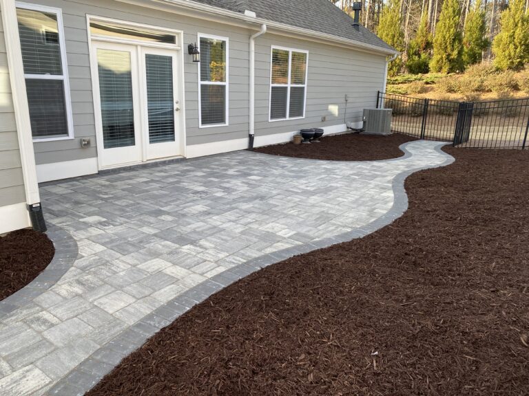 Paver patio and walkway by Stone Edge Landscapes, North West Georgia