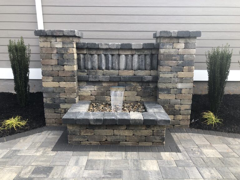 Fire pit and outdoor living area by Stone Edge Landscapes, North West Georgia