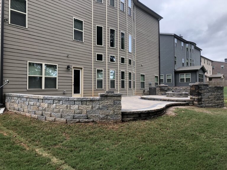 Paver patio and walkway by Stone Edge Landscapes, North West Georgia